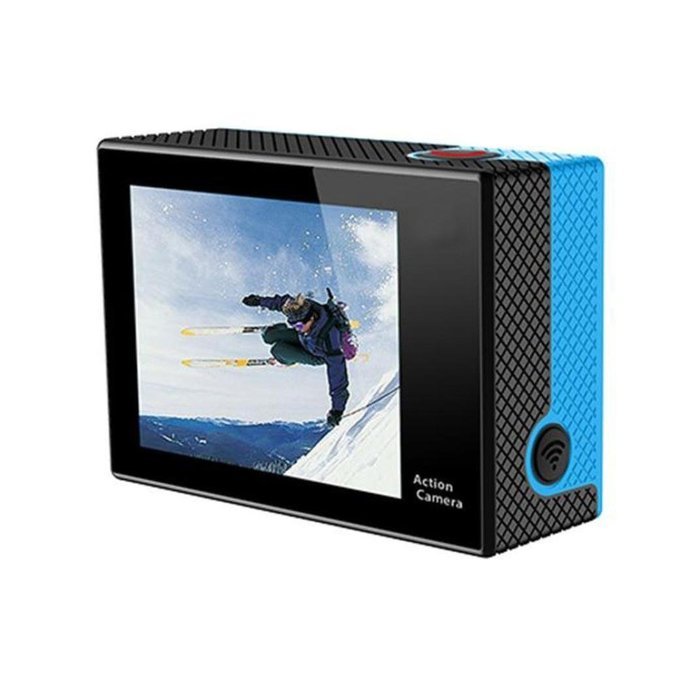 TONSEE Sport Camera H3R Ultra 4K HD 2.0 Inch Screen Action Camera Waterproof 30m+Remote Control - Blue N8