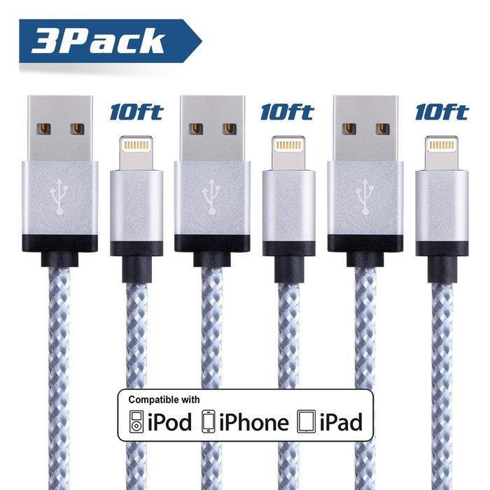 Benewell 3FT 8pin Lightning to USB Charging Cable Compatible with iPhone 7, 7 Plus, 6, 6s, 6 Plus, 6s Plus, 5s... N10