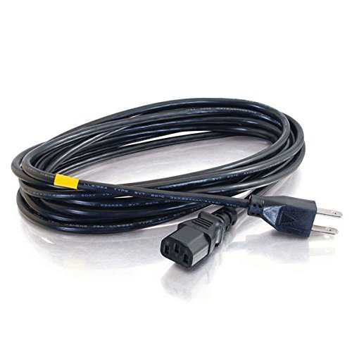 C2G / Cables To Go 29928 16 AWG Universal Power Cord, Black (8 Feet) N2
