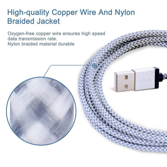 Benewell 3FT 8pin Lightning to USB Charging Cable Compatible with iPhone 7, 7 Plus, 6, 6s, 6 Plus, 6s Plus, 5s... N11