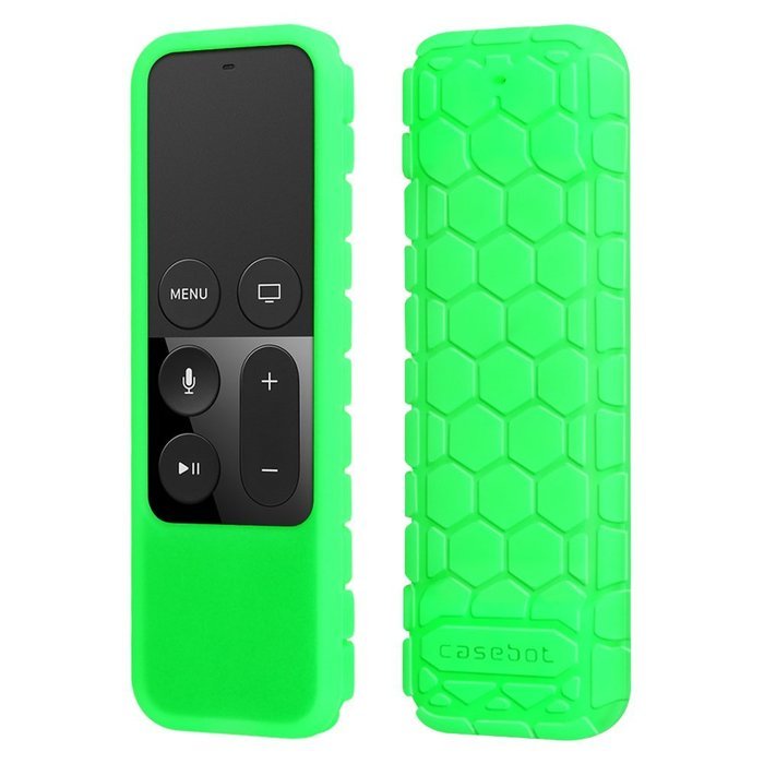 Apple TV (4th Gen) Remote Case - Casebot [Honey Comb Series] Light Weight [Anti Slip] Shock Proof Silicone Cover... N56