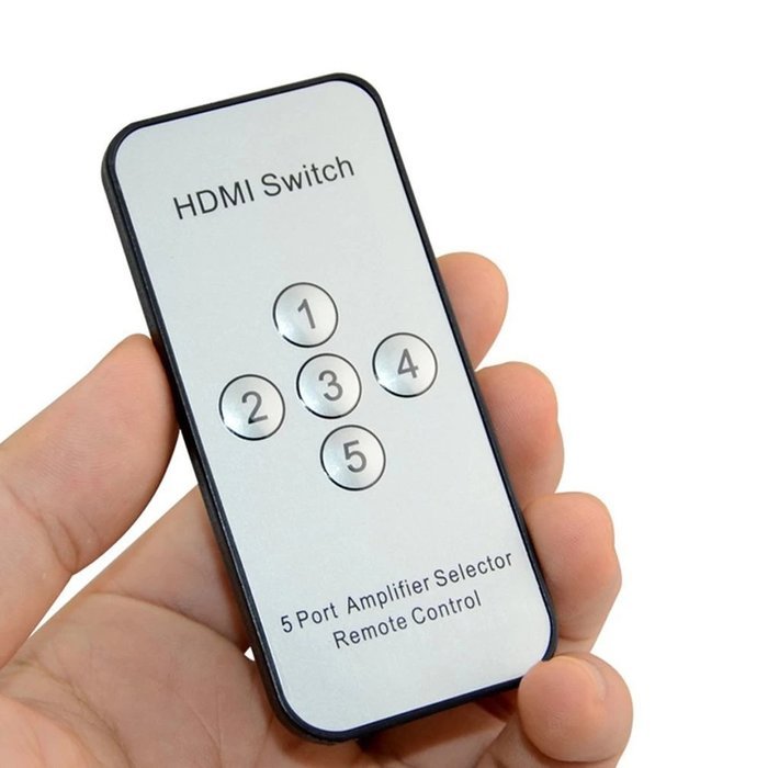 Itinlu HDMI-5Port Switch Switcher Splitter with IR Remote for HDTV DVD PS3 XBox 360 without the Power Adapter N4