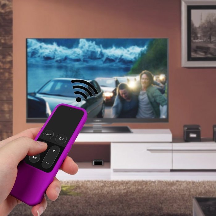 Apple TV (4th Gen) Remote Case - Casebot [Honey Comb Series] Light Weight [Anti Slip] Shock Proof Silicone Cover... N61