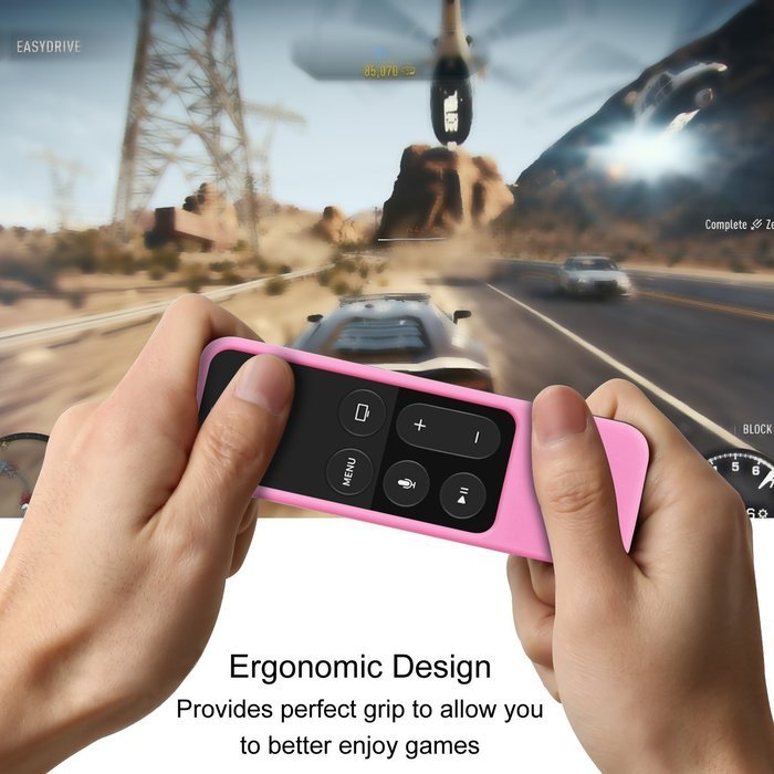Apple TV (4th Gen) Remote Case - Casebot [Honey Comb Series] Light Weight [Anti Slip] Shock Proof Silicone Cover... N62