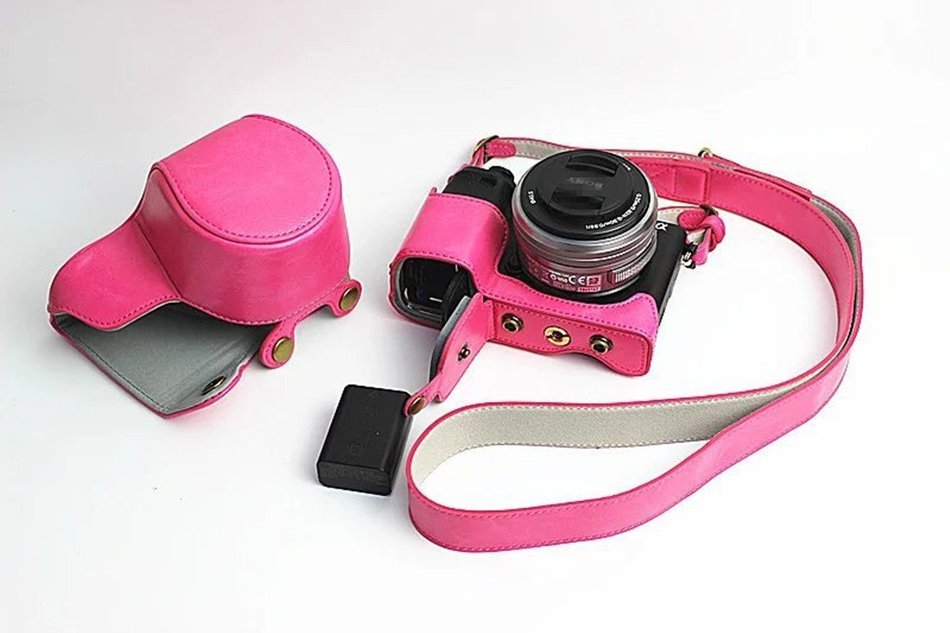 xhorizon TM FL1 Full Protection Bottom Opening Version Protective Leather Camera Case Bag with Tripod Design for... N32