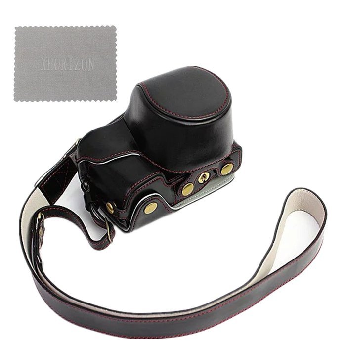 xhorizon TM FL1 Full Protection Bottom Opening Version Protective Leather Camera Case Bag with Tripod Design for... N35