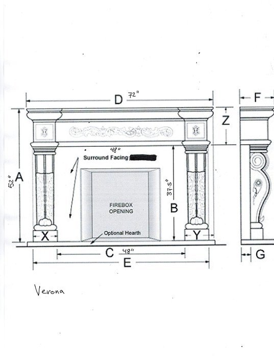 Verona Cast Stone Fireplace Mantel Mantle Holiday Season 50% off Biggest Sale Ever As quantities Last