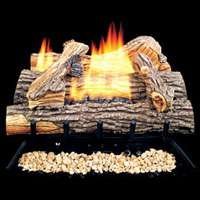 Comfort Flame CCL3924NRA Biltmore Split Oak Vent-Free Concrete Logs, 24-Inch