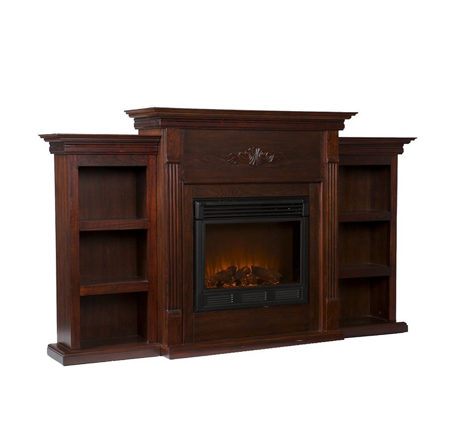 Holly & Martin&trade; Fredricksburg Electric Fireplace with Bookcases - Espresso