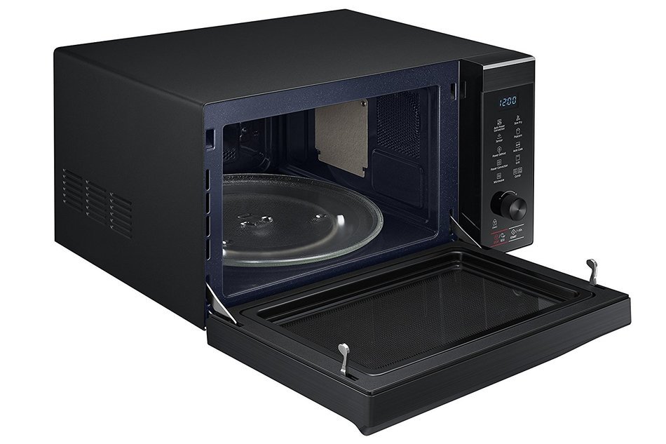 Samsung MC11K7035CG/AA 1.1 cu. ft. Counter Top Microwave with Power Convection, Black Stainless N4
