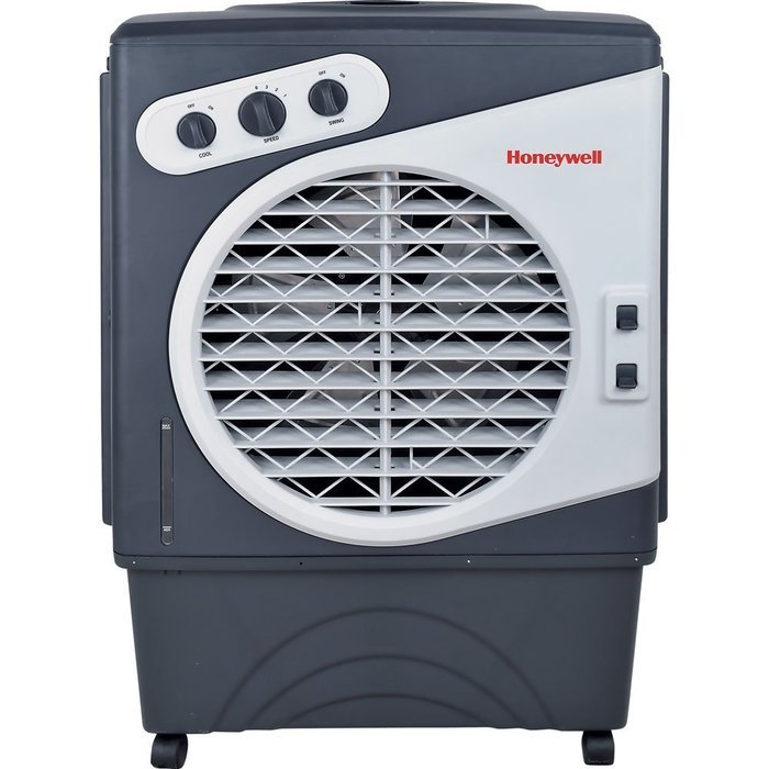 Honeywell CO48PM 100 Pt. Commercial Indoor/Outdoor Portable Evaporative Air Cooler - White/Grey N23