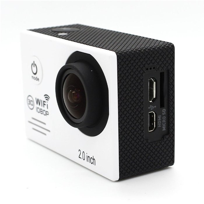 Generic Dual-band Wifi Action Sports Camera 1080p 2.0 Inch 170 Degree Wide Angle Lens 30m Waterproof Diving Hd... N3