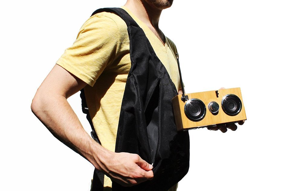 SwypeSound Mini Portable Bamboo Wood Boombox / Personal Speaker N6
