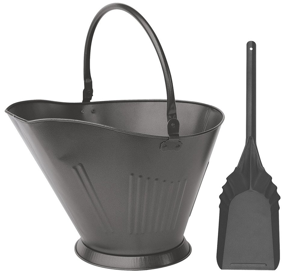 Uniflame OLDE WORLD IRON FINISH COAL HOD AND SHOVEL