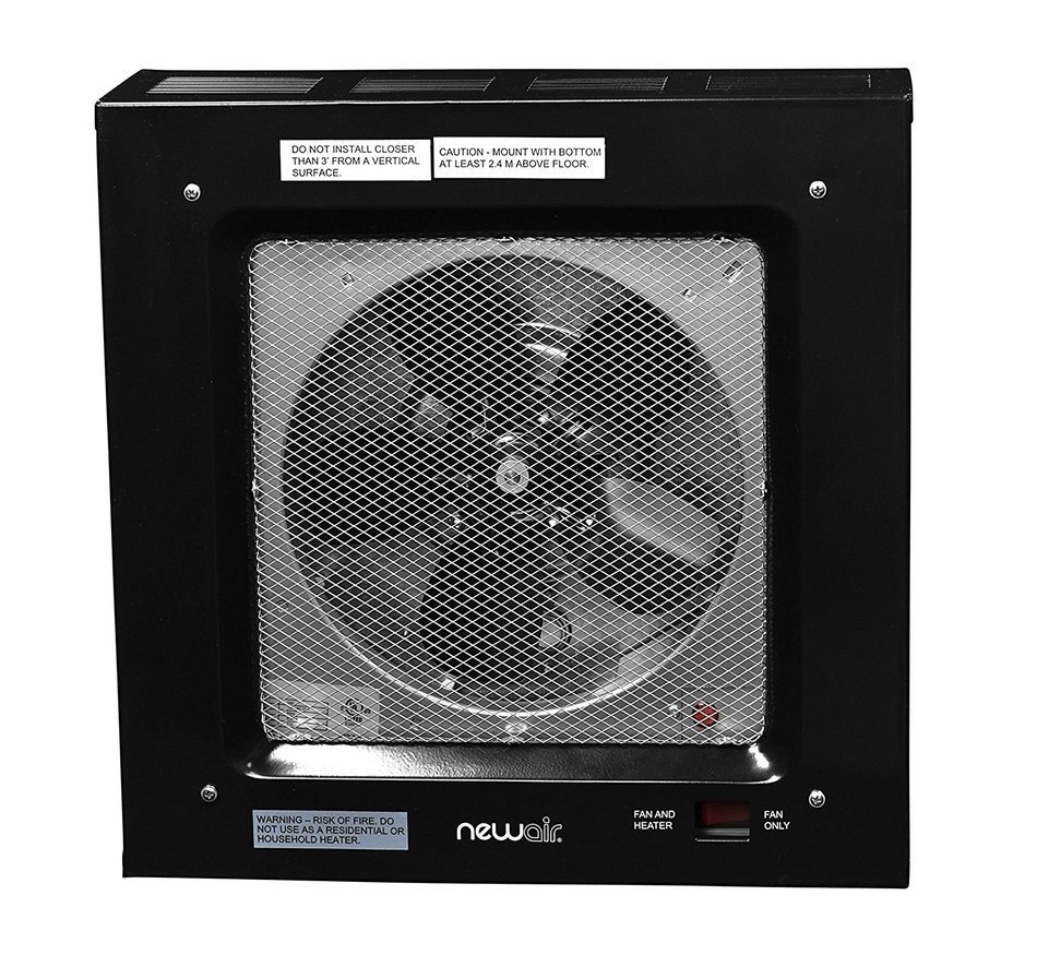 NewAir G80 Electric Garage Heater, 5000-watt, Black N2