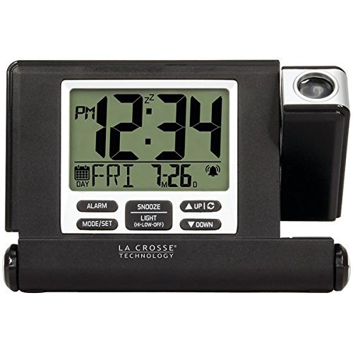 New LA CROSSE TECHNOLOGY 616-1908-INT Travel Projection Alarm Clock