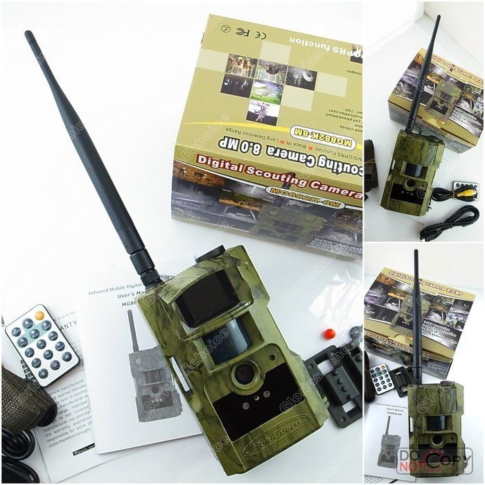ScoutGuard/BolyGuard MG882K-8M Black IR Wireless MMS/GPRS Long Range Solar Panel Scouting Hunting Game Camera N3