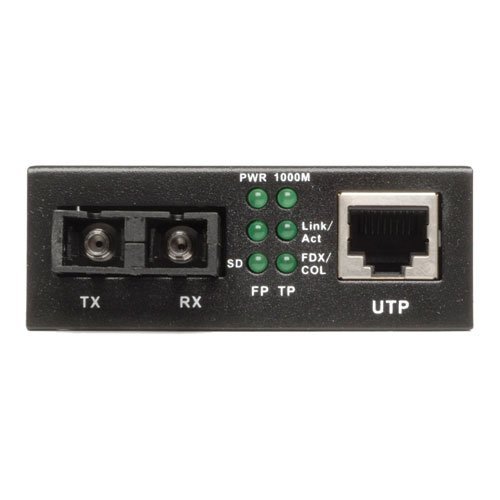 TRIPP LITE Fiber Optic Gig Media Converter UTP Gigabit Ethernet to ...