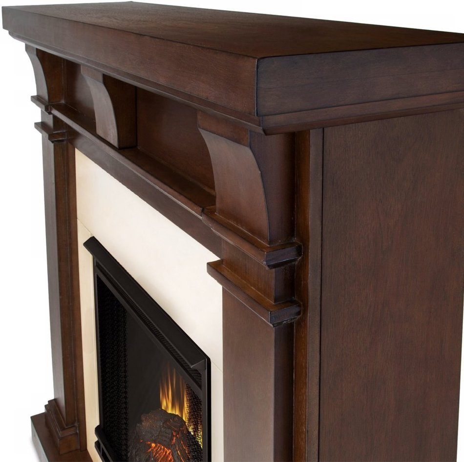 Real Flame Porter Electric Fireplace - Vintage Black Maple N2