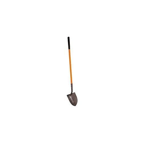 A.M. Leonard Forged Steel Round Point Shovel with Fiberglass Handle - 48 Inches