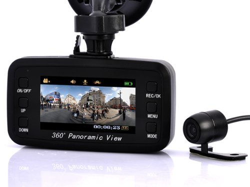 Generic Car DVR Recording Black Box Camera - 720P Front Viewing,130 Degree Rear Viewing,G Sensor N2