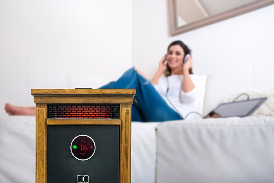 Heat Storm Deluxe Smithfield w/Bluetooth Speaker Portable Infrared Space Heater