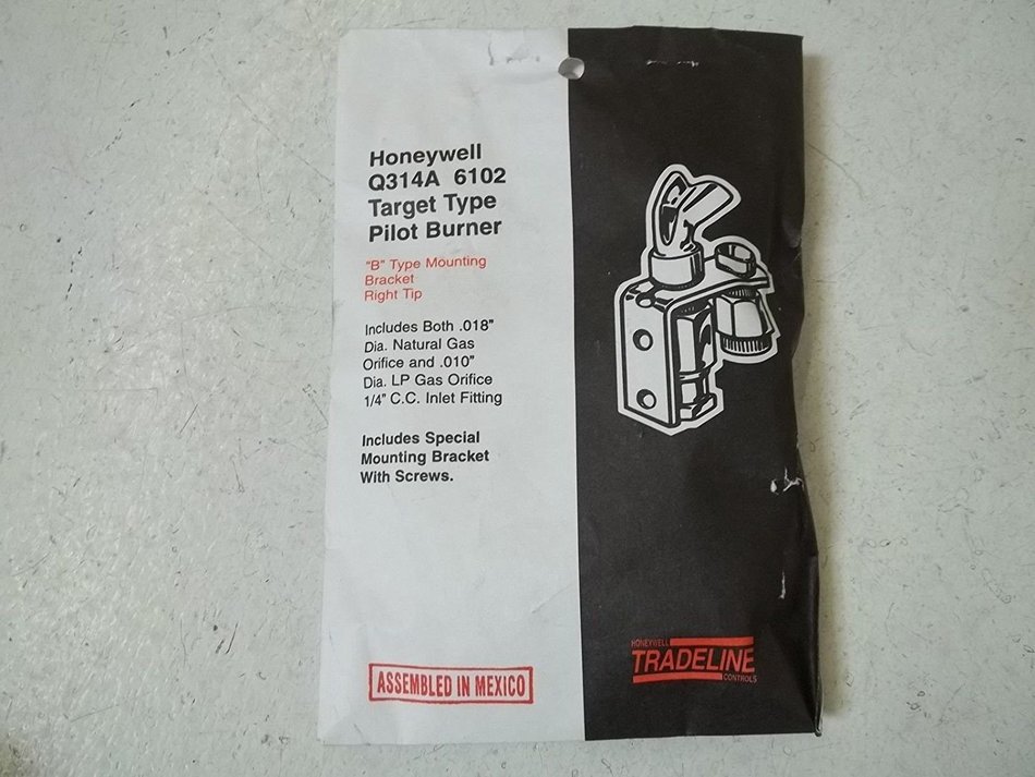 Honeywell Pilot Burner Nator Lp Gas Q314a6102, W/ Bcr-18 Orifice Right Tip B Mounting Non-Primary N2