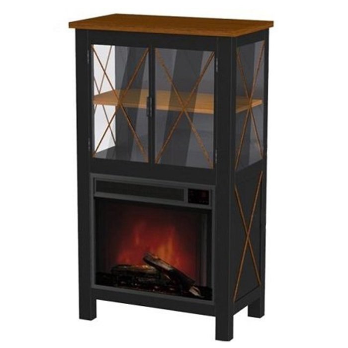 Mirus Industrial Style Electric Fireplace with Display N3