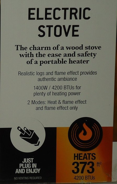 Decor Flame Electric Fireplace Heater Stove 1400w 4200 Btus