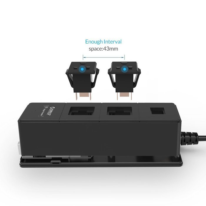 ORICO Home/office 6-Outlet Surge Protector Power Strip 5ft Power Cord with 5 Port 40W USB Charger,1700 Joule -... N6