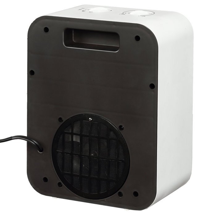 PuraFlame 1250W Clara White 9-Inch Mini Portable Electric Heater, White N19