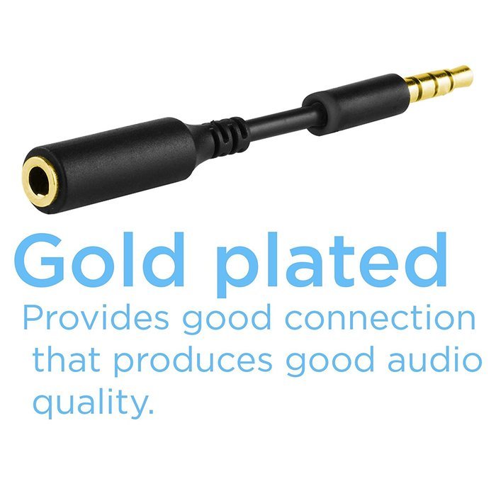2PK High Quality 3.5mm Male to 3.5mm Female Audio Jack Extender Adapter Extension Cable for Battery Charger Case...
