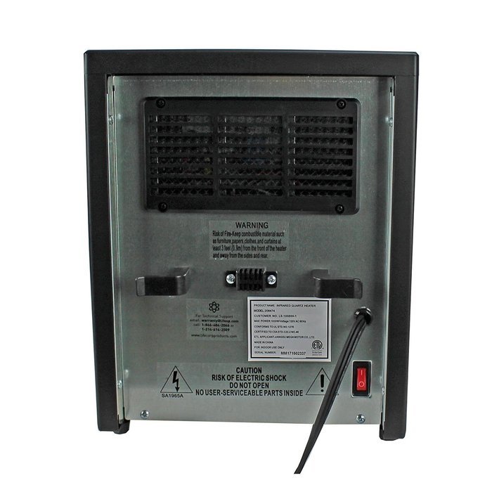 (2) LifeSmart 4 Element Infrared Quartz Space Heaters N2