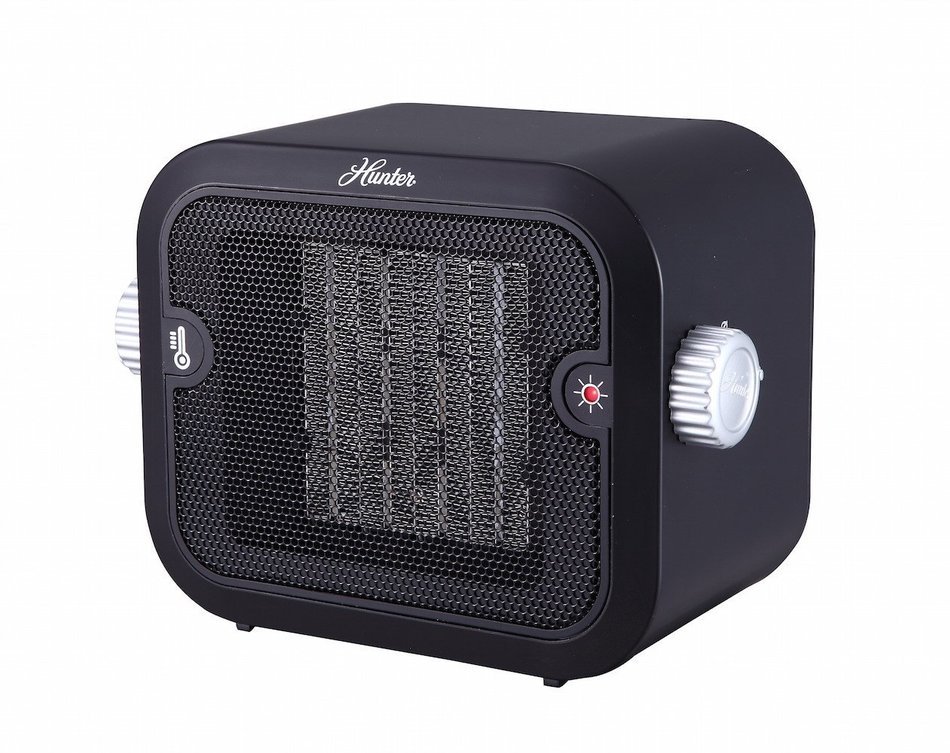 Hunter PC-003BK Retro Ceramic Space Heater (Black)