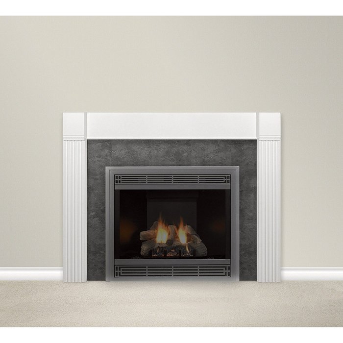 Twilight by HouseWarmer HWFMS48W 48-Feet Finished White Mantle Surround