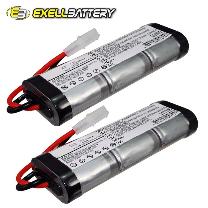 2x Exell Ni-MH 7.2V Battery Fits iRobot Looj 11200 12101 130 13501 150 Vacuums N2