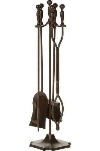 Bronze 5 Piece Fireset - 30.5 inch