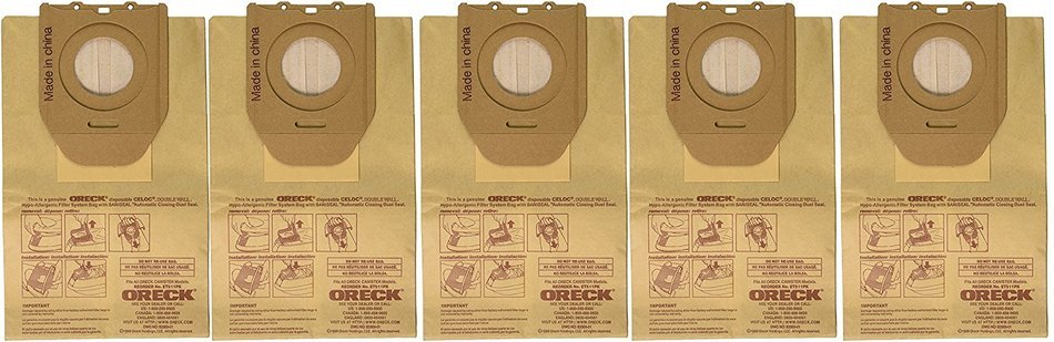 Oreck Paper Bag, Dutchtech Can. with Pre and Post Filters (Pack of 5)