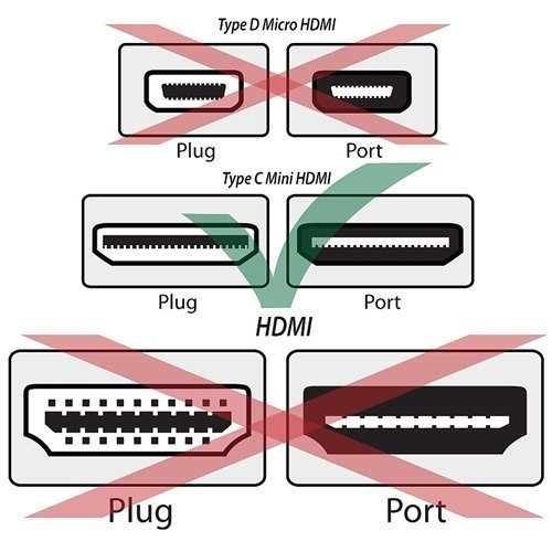 Fosmon (2 Packs - 15 Feet) Gold Plated High Speed Mini HDMI (Type C) to HDMI Cable - Supports Ethernet | 1080p...