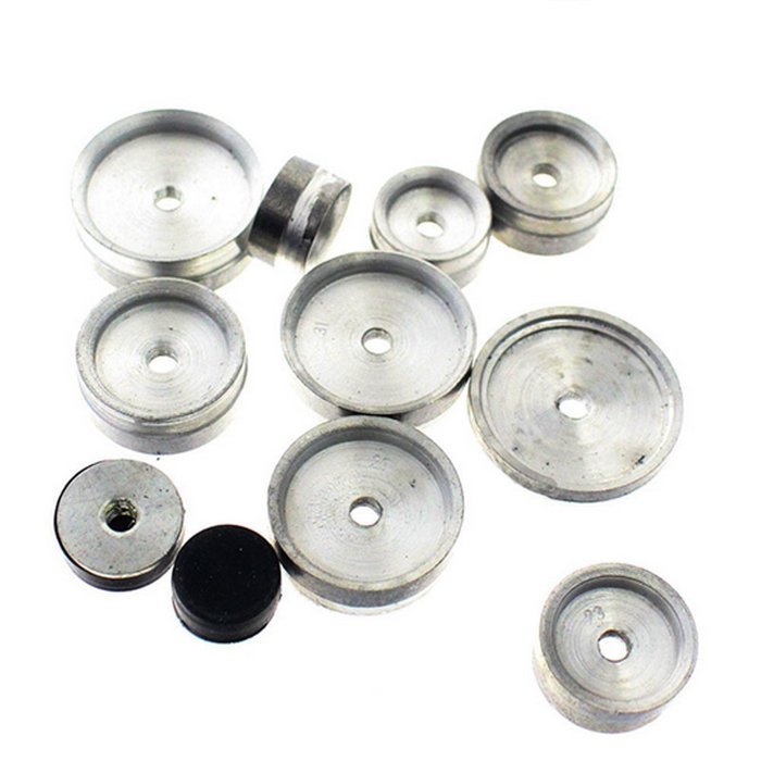 Mimgo Store Watchmaker Tool Watch Back Case Press Closer Glass Fitting Dies Repair Set
