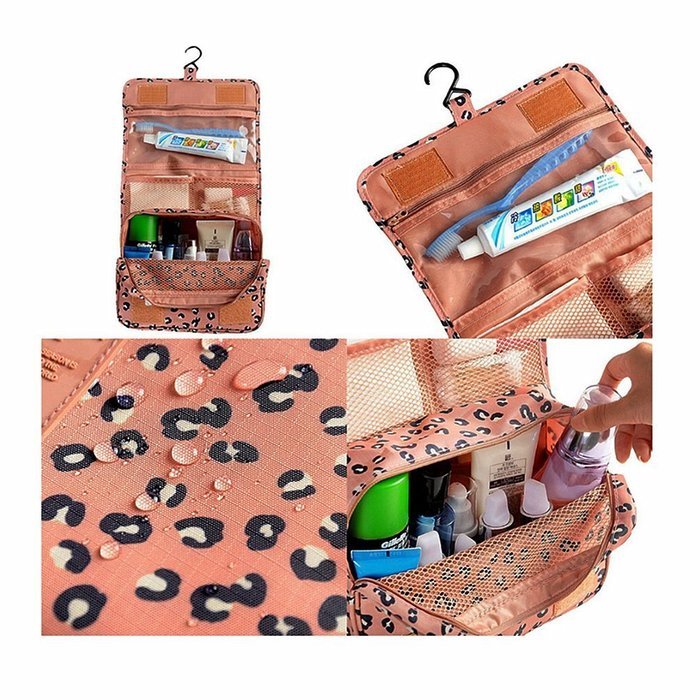 ColorMixs&reg; Hanging Toiletry Cosmetics Travel Bag Cosmetic Carry Case for Woman Man Travel Organization Gift (Navy... N27