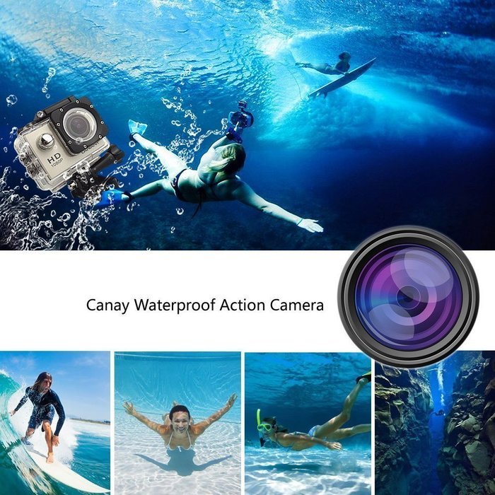 Brotherhood HD Sports Helmet Action Waterproof Camera As Go Professional Underwater Camcorder Kit - DSP:NT96650... N4