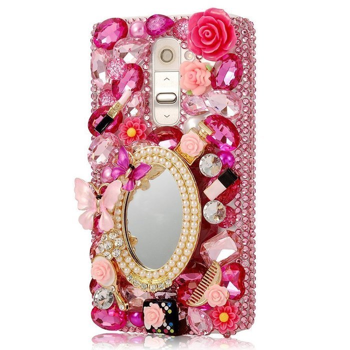 Spritech(TM) LG G Stylo Hard Case,Bling Crystal 3D handmade Rhinestone Design Clear Phone Cover for LG G Stylo