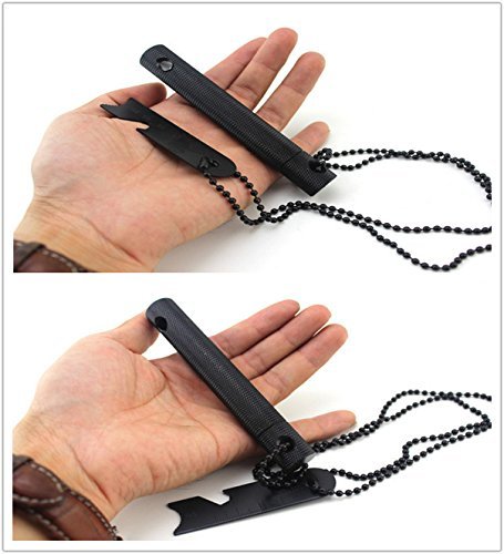 DINHAND All-Weather Emergency 2-IN-1 Fire Starter & Magnesium Fuel Fire Starter - Emergency Magnesium Fire Starter...