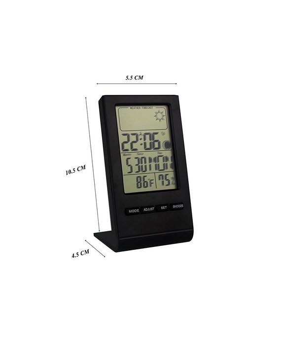 HeQiao Indoor Large LCD Digital Thermometer Hygrometer Temperature Monitor Humidity Meter Thermometers with Calendar...
