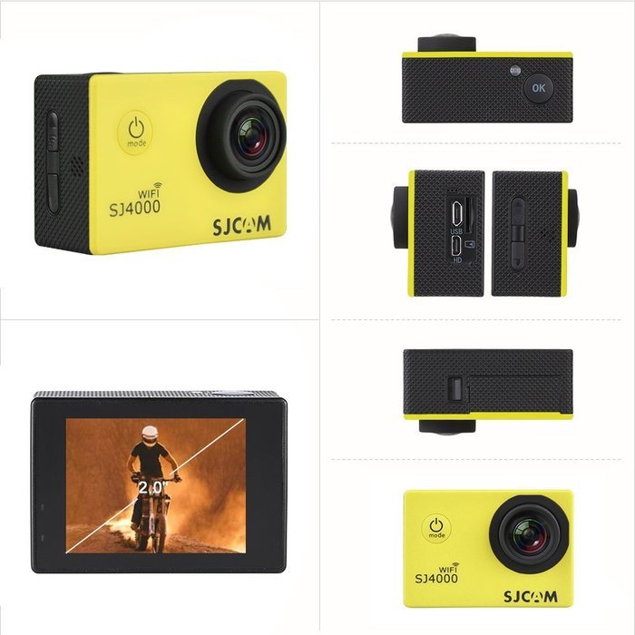 SJCAM SJ4000 WiFi 2.0" LCD Screen 1080P 30fps Full HD 12MP Waterproof 30M NTK96655 Action Sports Camera DV 170... N35