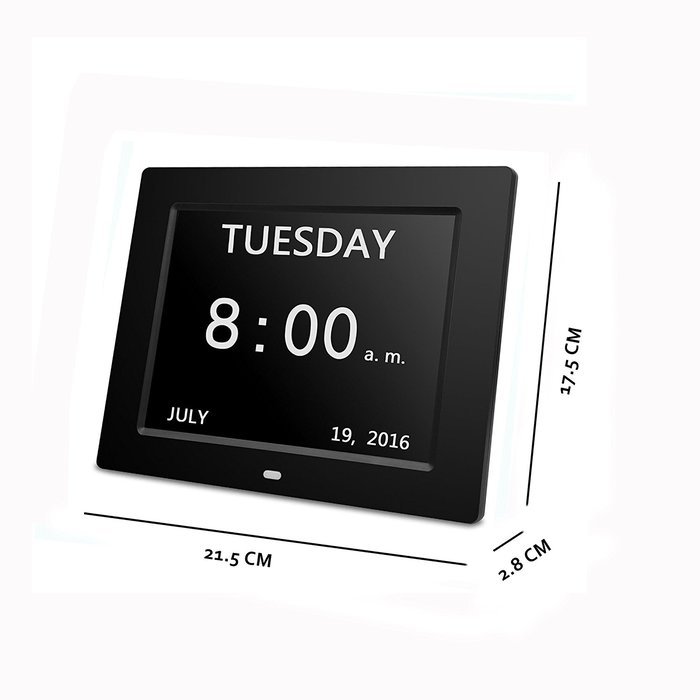 HeQiao Indoor Large LCD Digital Thermometer Hygrometer Temperature Monitor Humidity Meter Thermometers with Calendar... N2