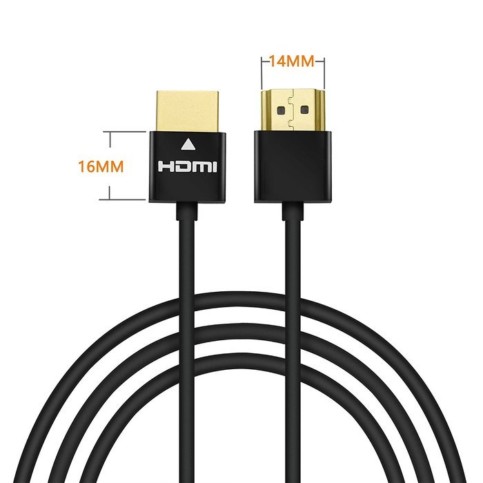 Perlegear Ultra Slim Flexible 10ft HDMI Cable - High speed, 3D, Full 1080P, Ethernet, Audio Return, for HD TV,... N8