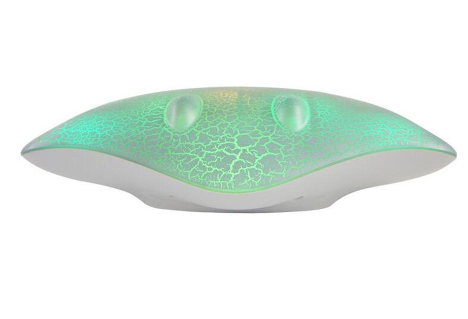 Generic Wireless Bluetooth Speaker With LED Lights Support TF Card for Smartphone ( Silver ) N4
