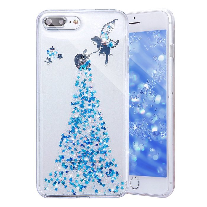 iPhone 7 Plus Case, PHEZEN Clear Soft TPU Protective Case Back Cover with Beautiful Cherry Blossom Flower Series...